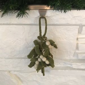 NWT RARE West Elm felt mistletoe